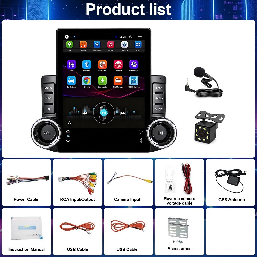 Carplay For Honda pilot 2016-2022 Android 15 2+64G Car Stereo Radio GPS FM/RDS