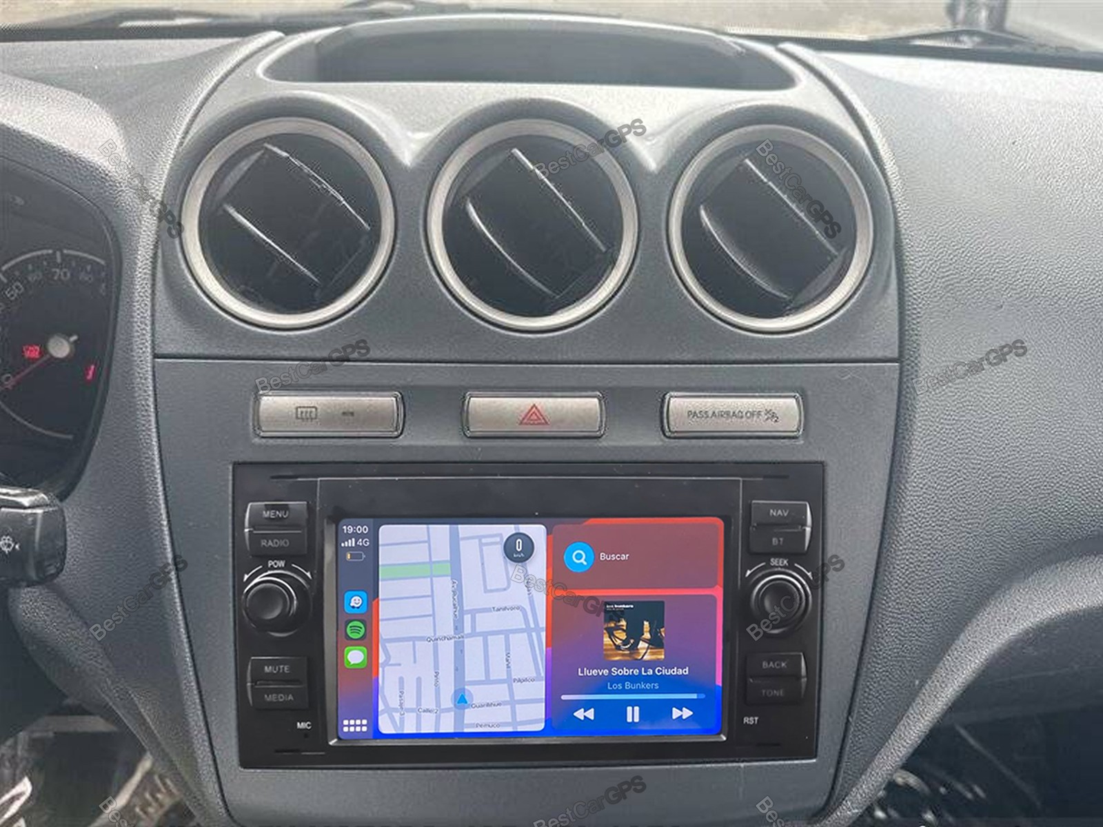 7” Android 15 Carplay Car Stereo W/CAM GPS 64G For Ford Transit Connect 2010-13