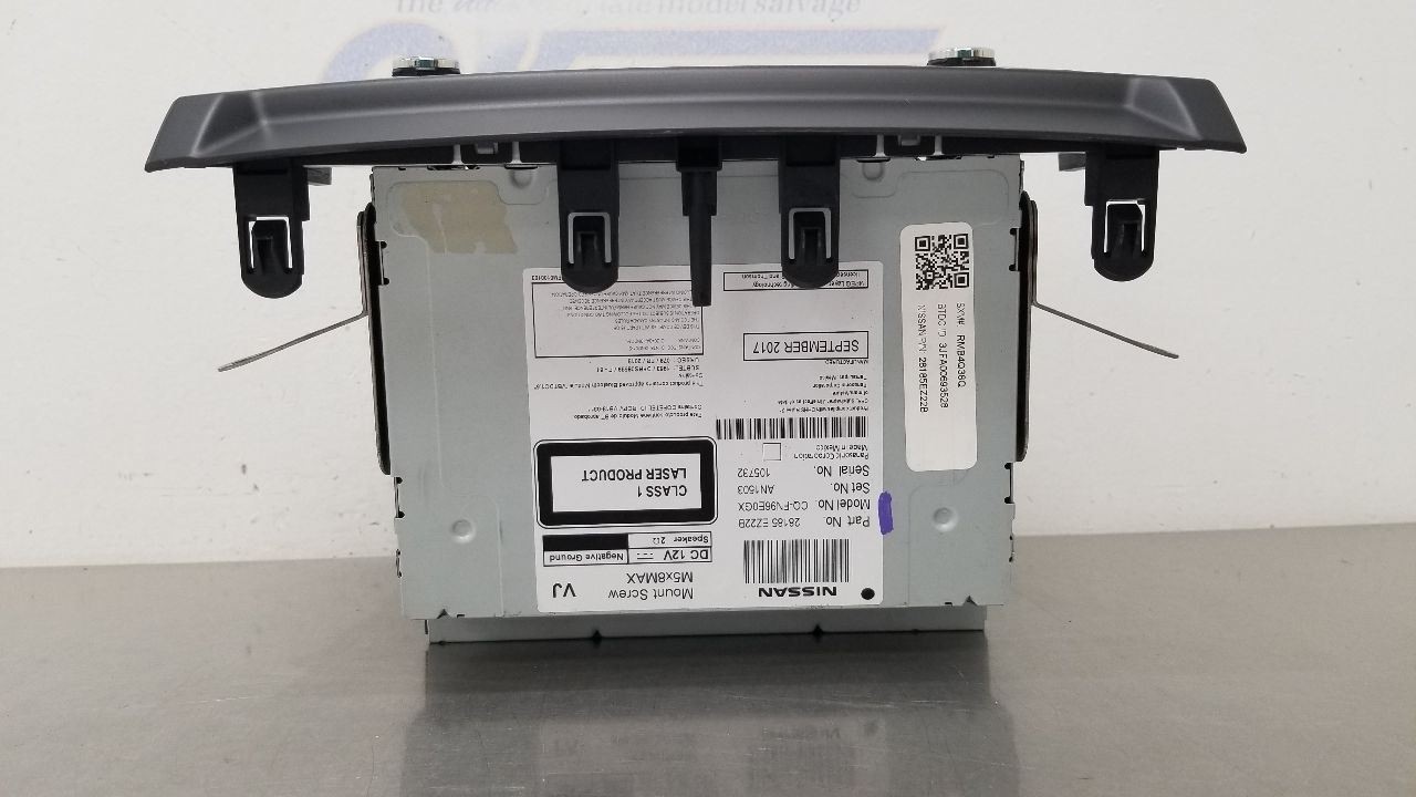 18 NISSAN TITAN RADIO AUDIO DISPLAY RECEIVER CONTROL PANEL 28185EZ22B