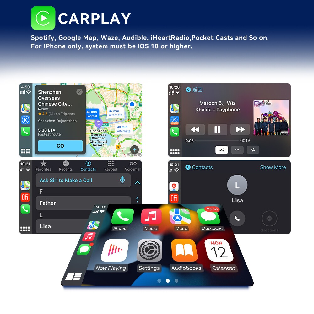 Noname RCD360 PRO RCD330 187B Android Auto Carplay Radio For VW Golf Tiguan US