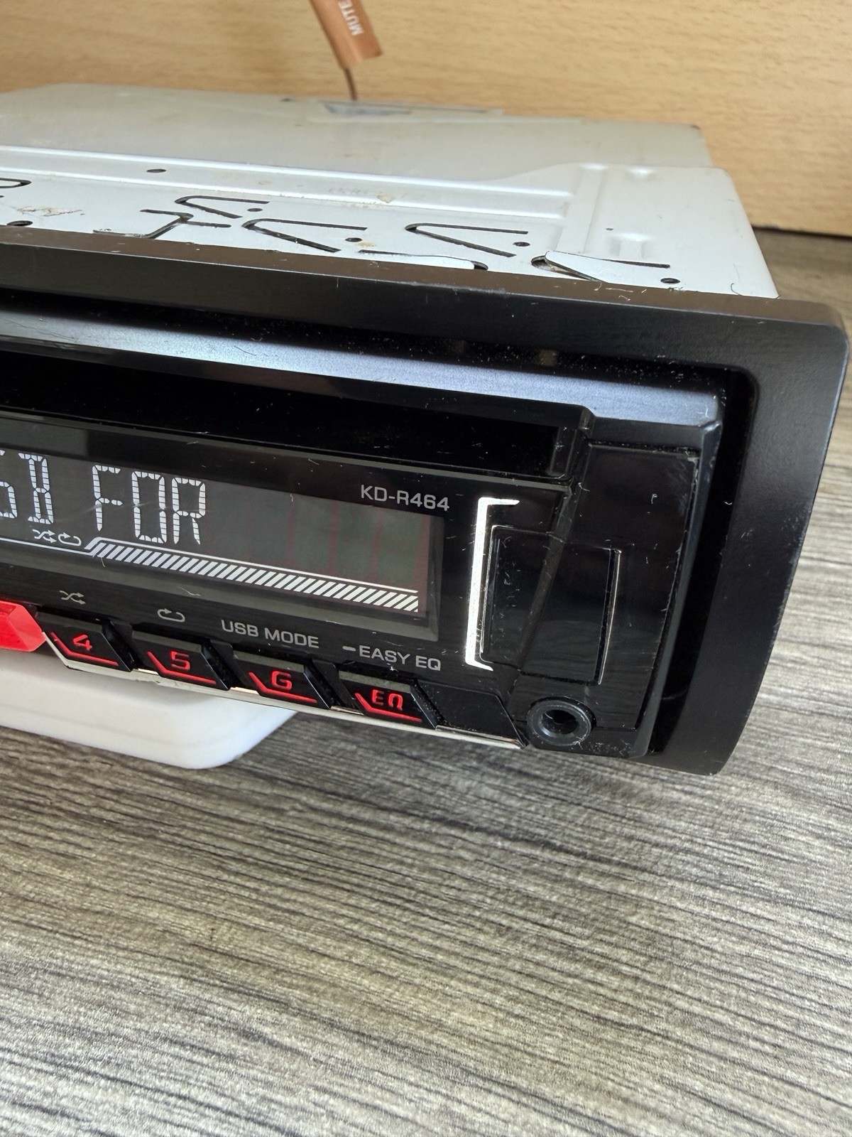 JVC KD-R464 Car Radio CD AM FM USB and iPod Android Compatible Head Unit Black