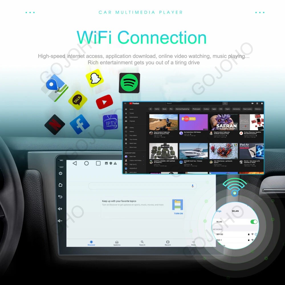 Car Stereo For 2007-2015 Mazda CX-9 Apple CarPlay Radio Android 13 GPS Navi WIFI
