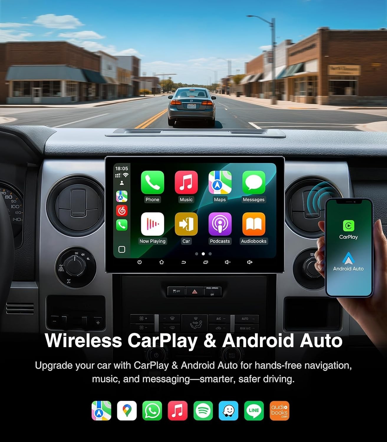 11.5″ 4+64G Car Radio Stereo Upgrade for Ford F150 2009-14 STX XL GPS NV WiFi BT
