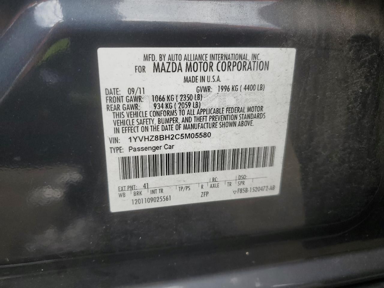 2011-2013 Mazda Mazda6 Radio Tuner And Receiver AM FM CD OEM 1394191