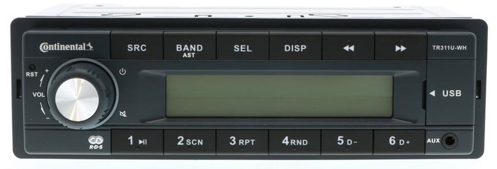 Continental USB MP3 AUX 1DIN Car Stereo for Lancia Y from 12 Gloss Black