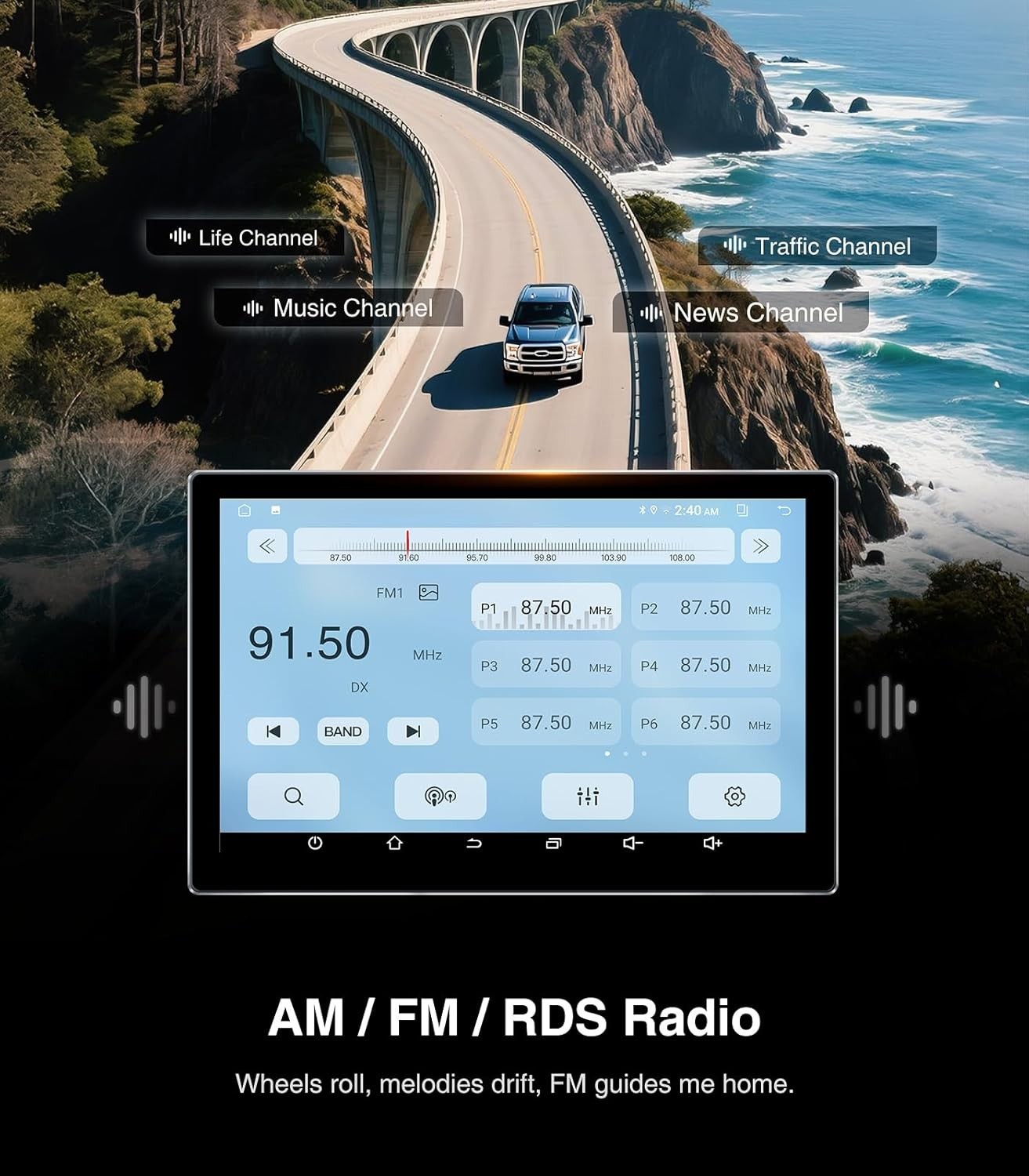 11.5″ 4+64G Car Radio Stereo Upgrade for Ford F150 2009-14 STX XL GPS NV WiFi BT