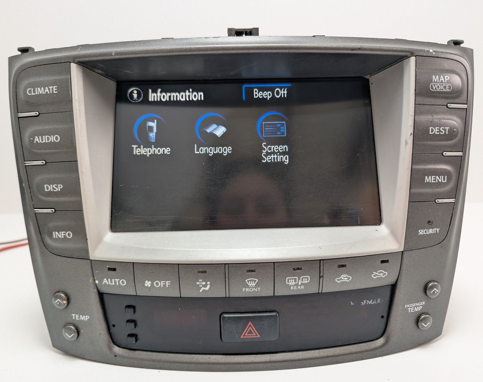 2006-2009 LEXUS IS250 IS350 NAVIGATION RADIO STEREO SCREEN HEADUNIT OEM TESTED