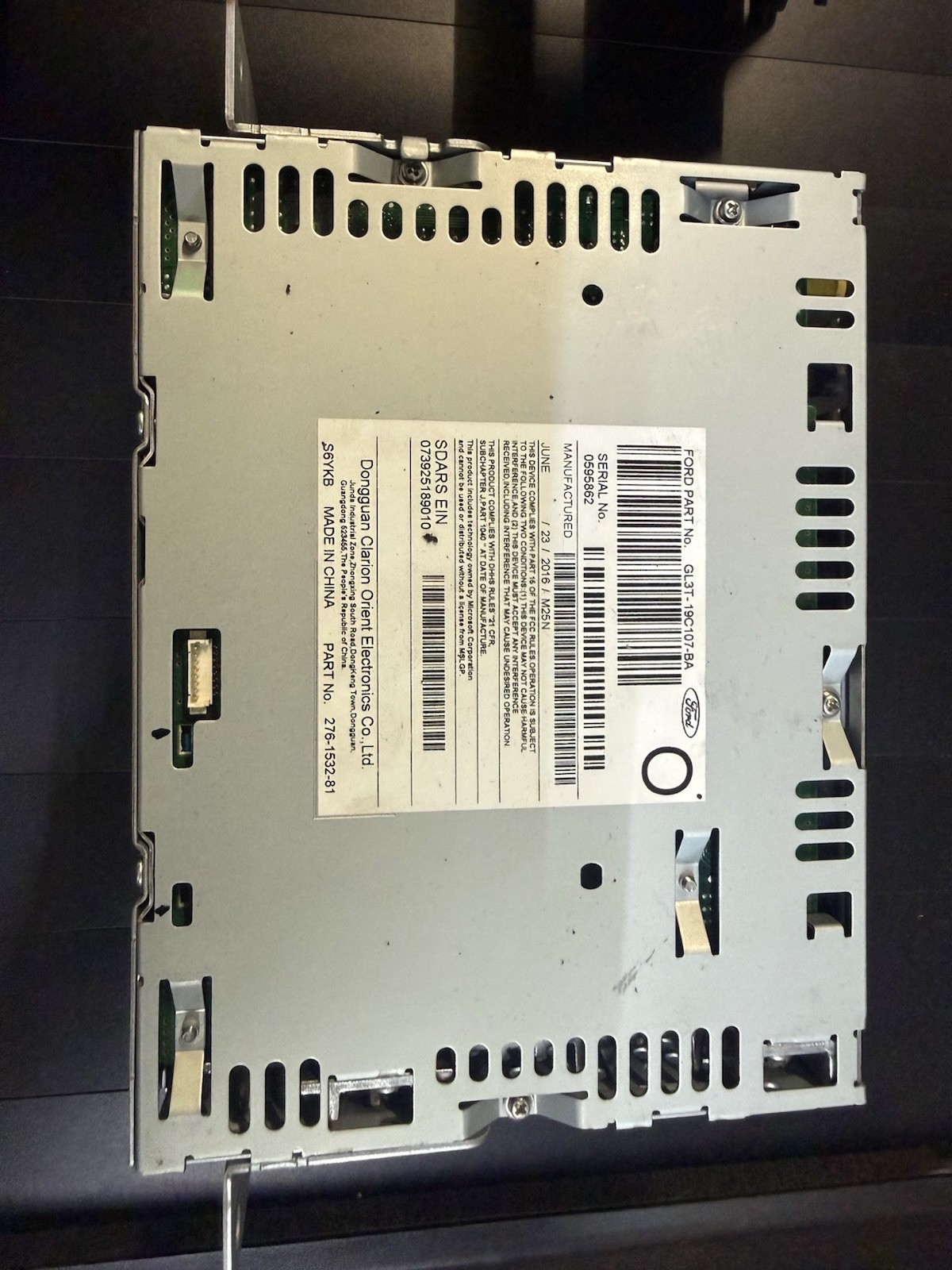 2015 2016 2017 2018 Ford F150 Radio Receiver CD Player GL3T-19C107-BA & Screen
