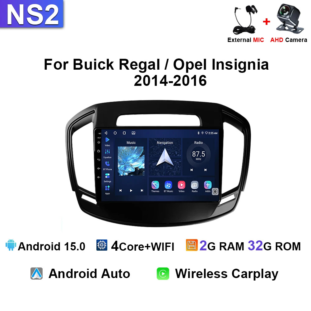Car Radio For Opel Insignia 2014-2016 Android Multimedia Player Carplay Navi GPS