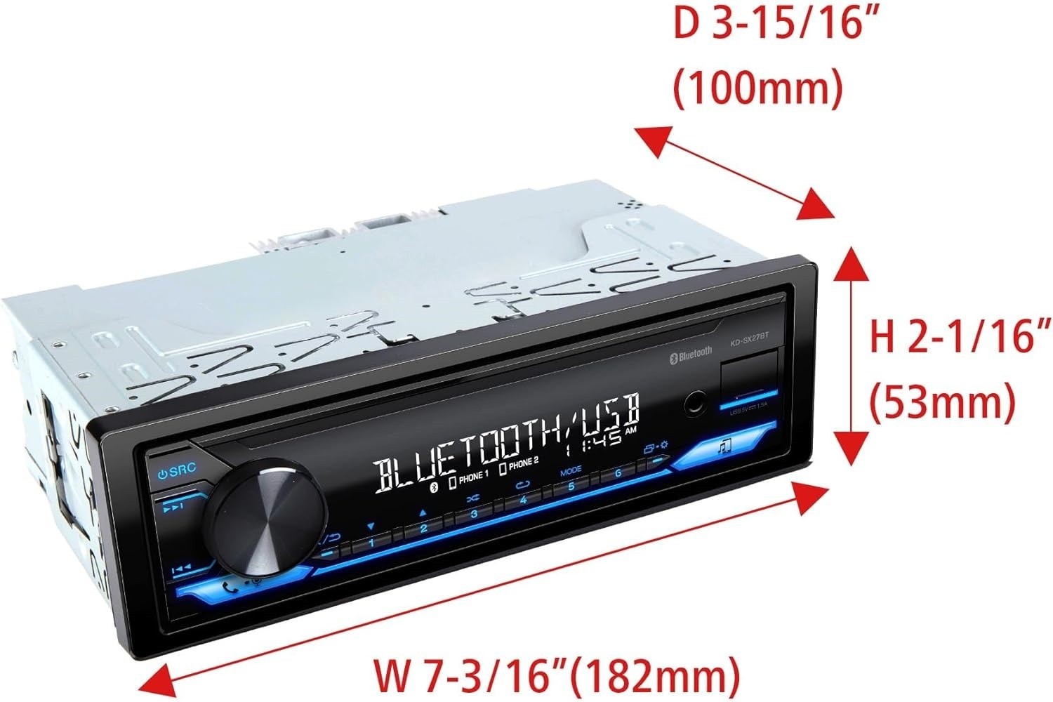 Receptor multimedia digital de 100 W, puerto USB para cargar dispositivos NUEVO