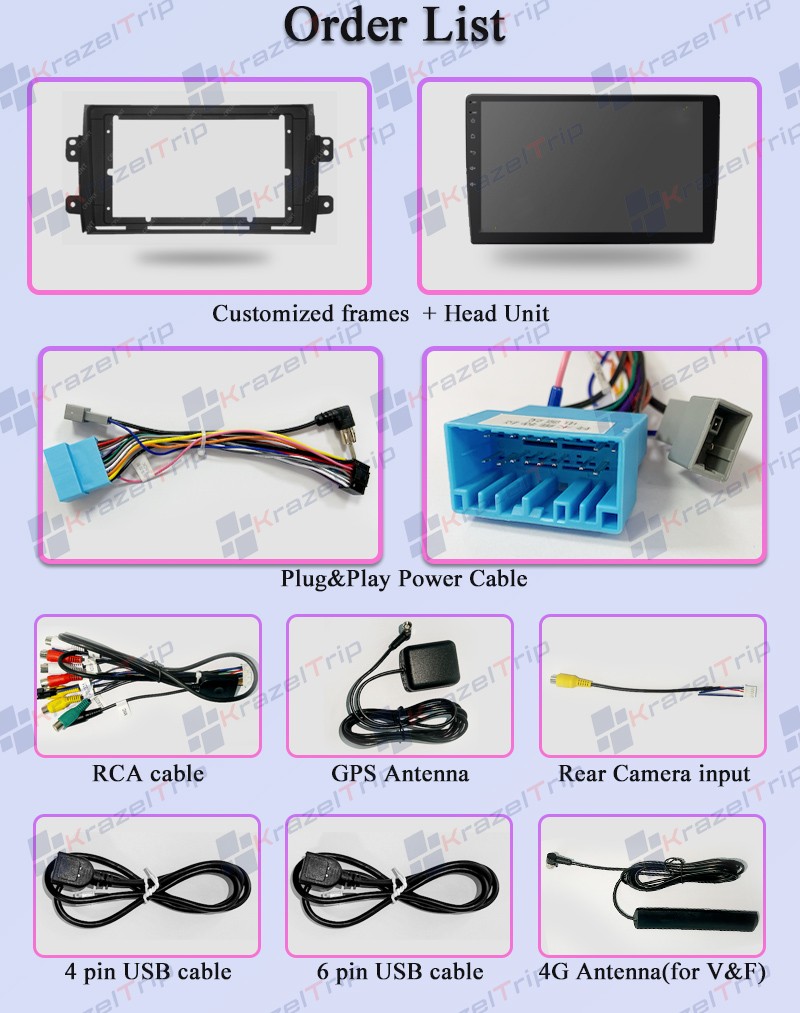 8 Core Android Car Radio for Fiat Sedici for Suzuki SX4 2006 – 2013 Carplay GPS