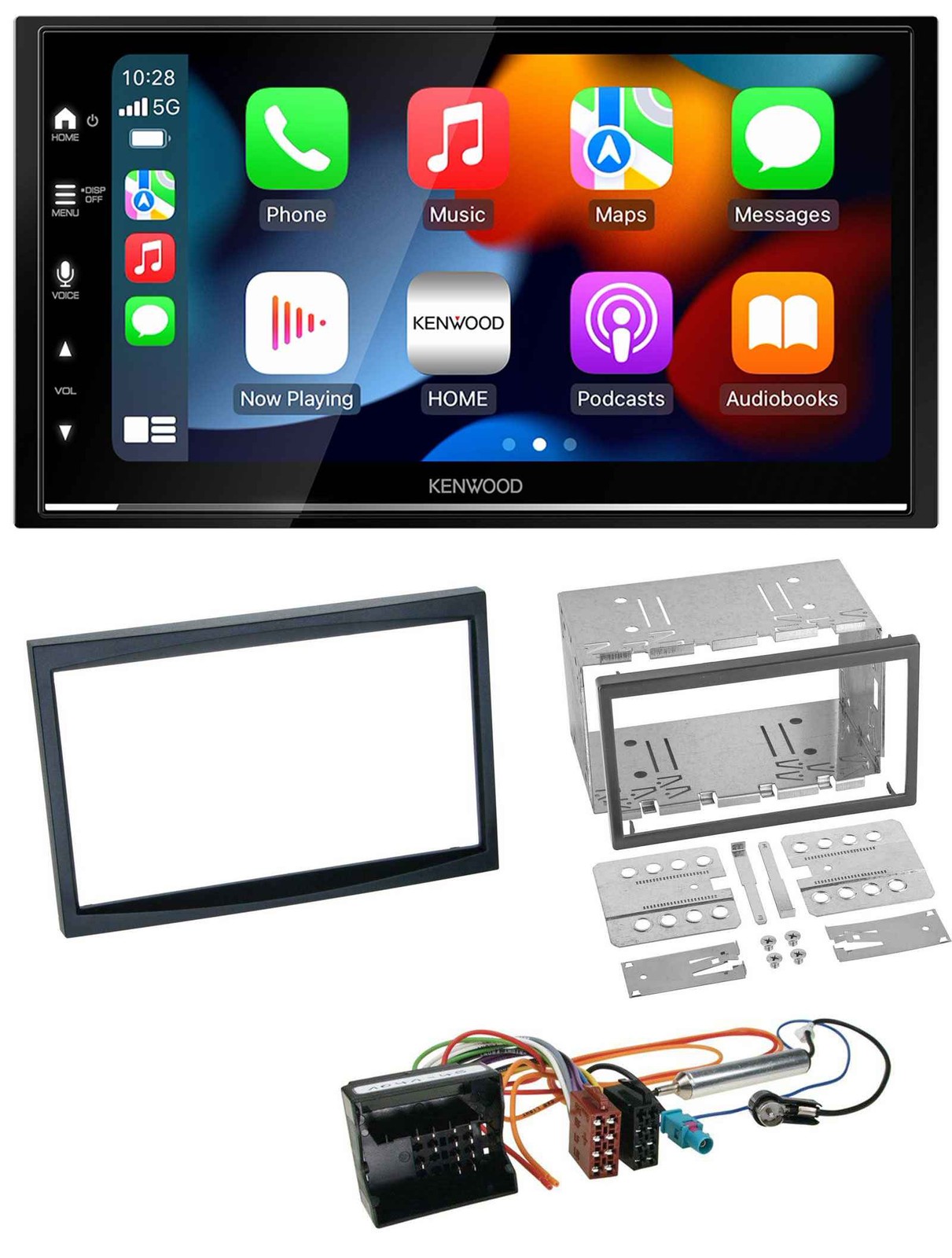 Kenwood DAB USB Bluetooth 2DIN MP3 Car Stereo for Peugeot 207 307 Expert Partner