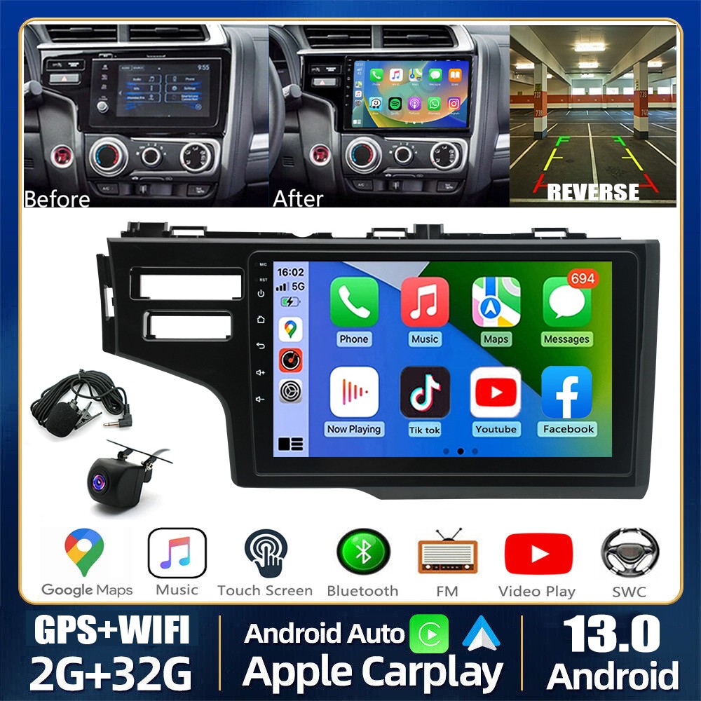 FOR HONDA FIT 2014-2018 FIT FOR APPLE CARPLAY CAR STEREO RADIO GPS NAVI WIFI