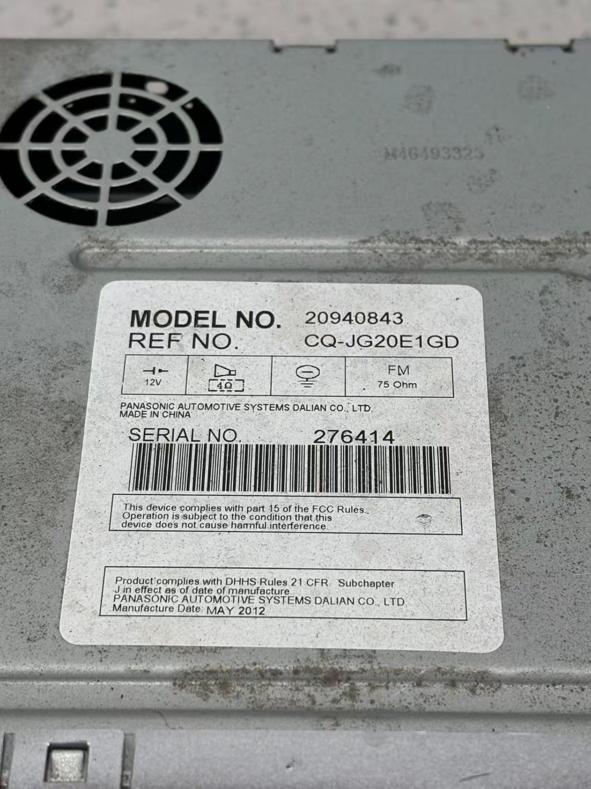 Radio AM-FM-stereo-CD-MP3-USB Opt Uui Fits 2009-2012 MALIBU Factory OEM