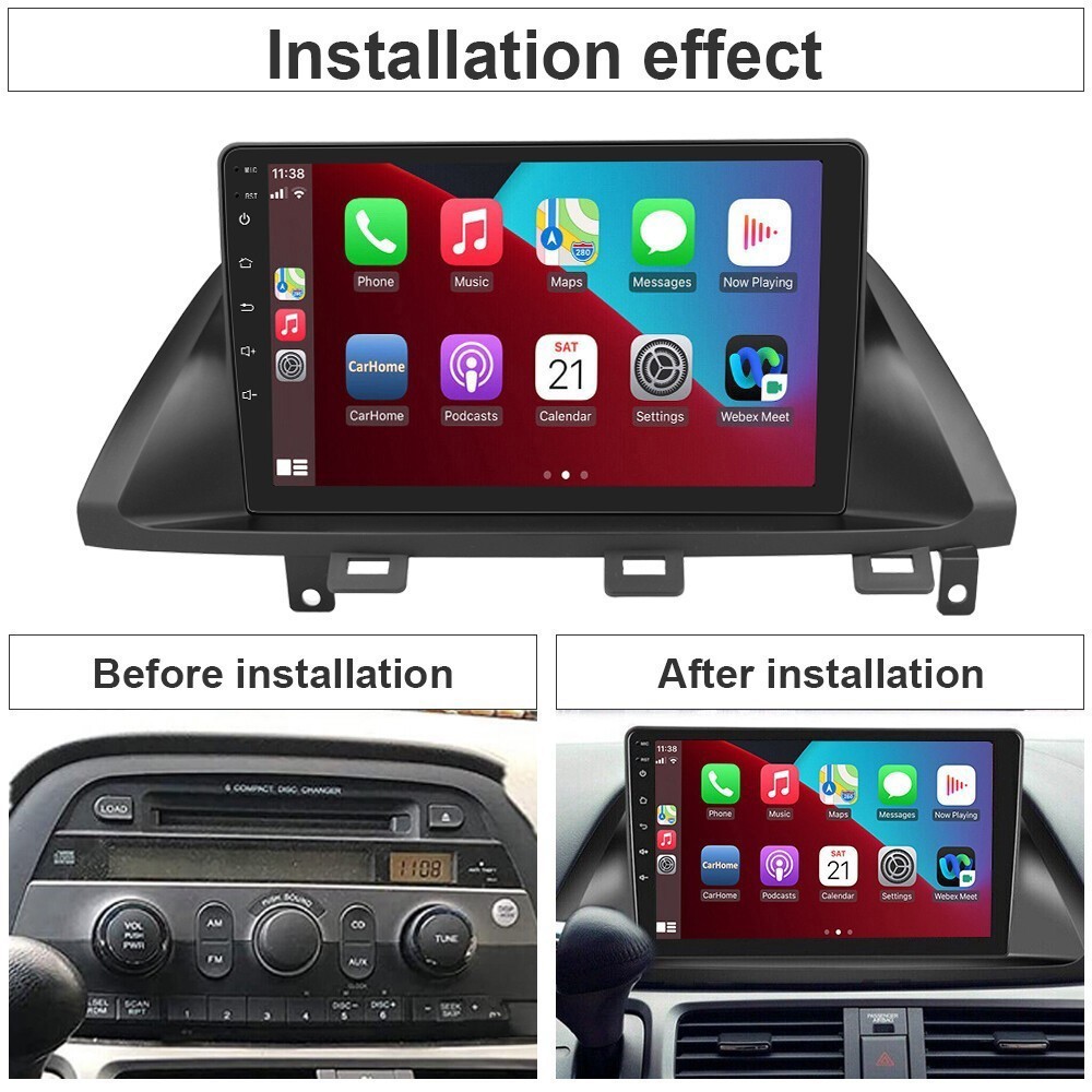 For Honda Odyssey 2005-2010 Android 15 Car Stereo Radio GPS NAVI WIFI BT Carplay