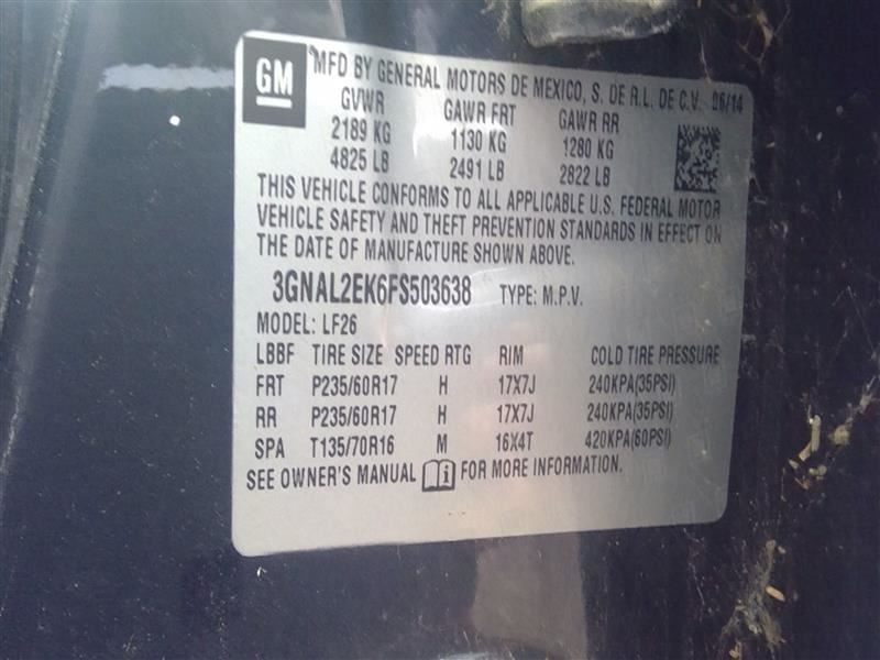 Audio Equipment Radio Opt Uui Fits 13-15 Captiva Sport 3323684
