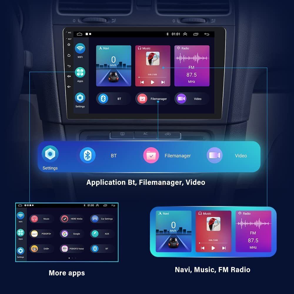 9″ Stereo CarPlay 6+128G for Ford F-150 F150 2009-2014 GPS Radio Navigation WiFi