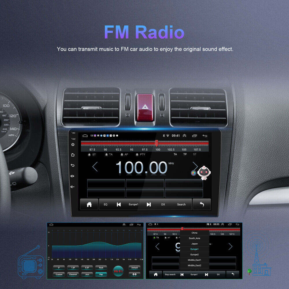 For 2006-2010 Chrysler PT Cruiser Wired & Wireless CarPlay Auto Navi Radio 32G