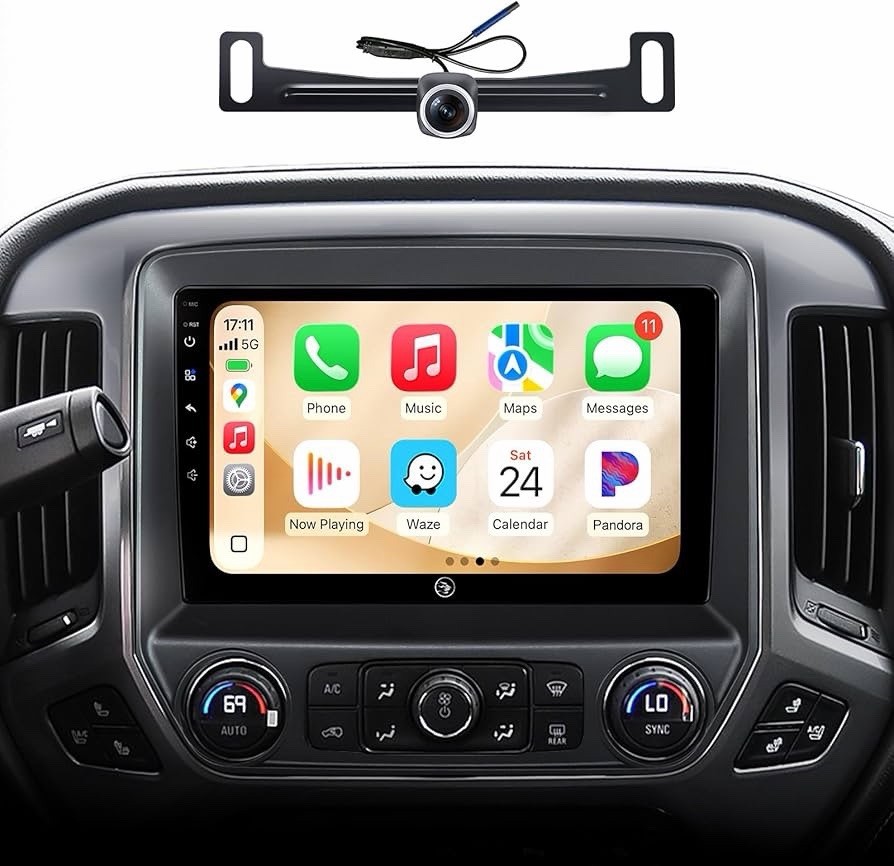 10″ Car Radio Stereo Upgrade for Chevy Silverado & GMC Sierra 2014-2018 Carplay