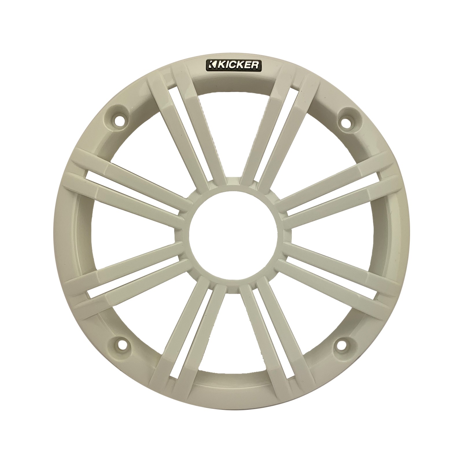 4x 6.5″ Kicker White Marine Speakers, Kicker KMC3 Bluetooth USB Radio Receiver