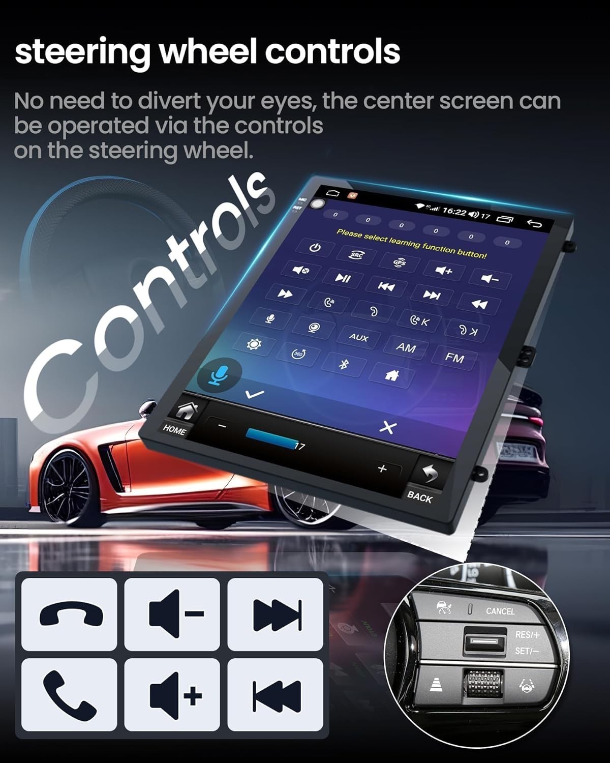 9.7″ 4+64G Car Radio Carplay for 2010-2013 Buick Lacrosse Stereo Auto SWC Navi