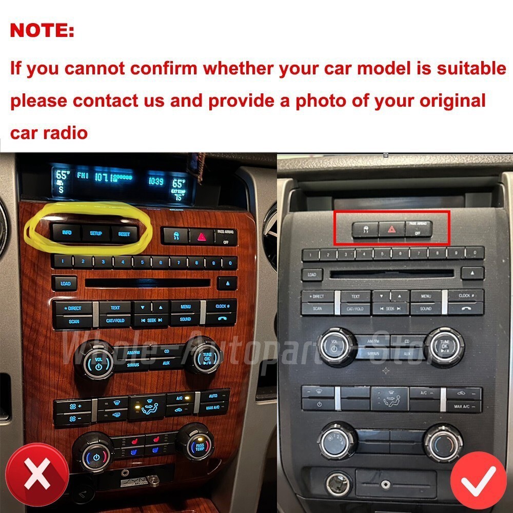 Fits For Ford F-150 2009-2014 Wifi Carplay Android 14.0 Stereo Radio GPS Navi