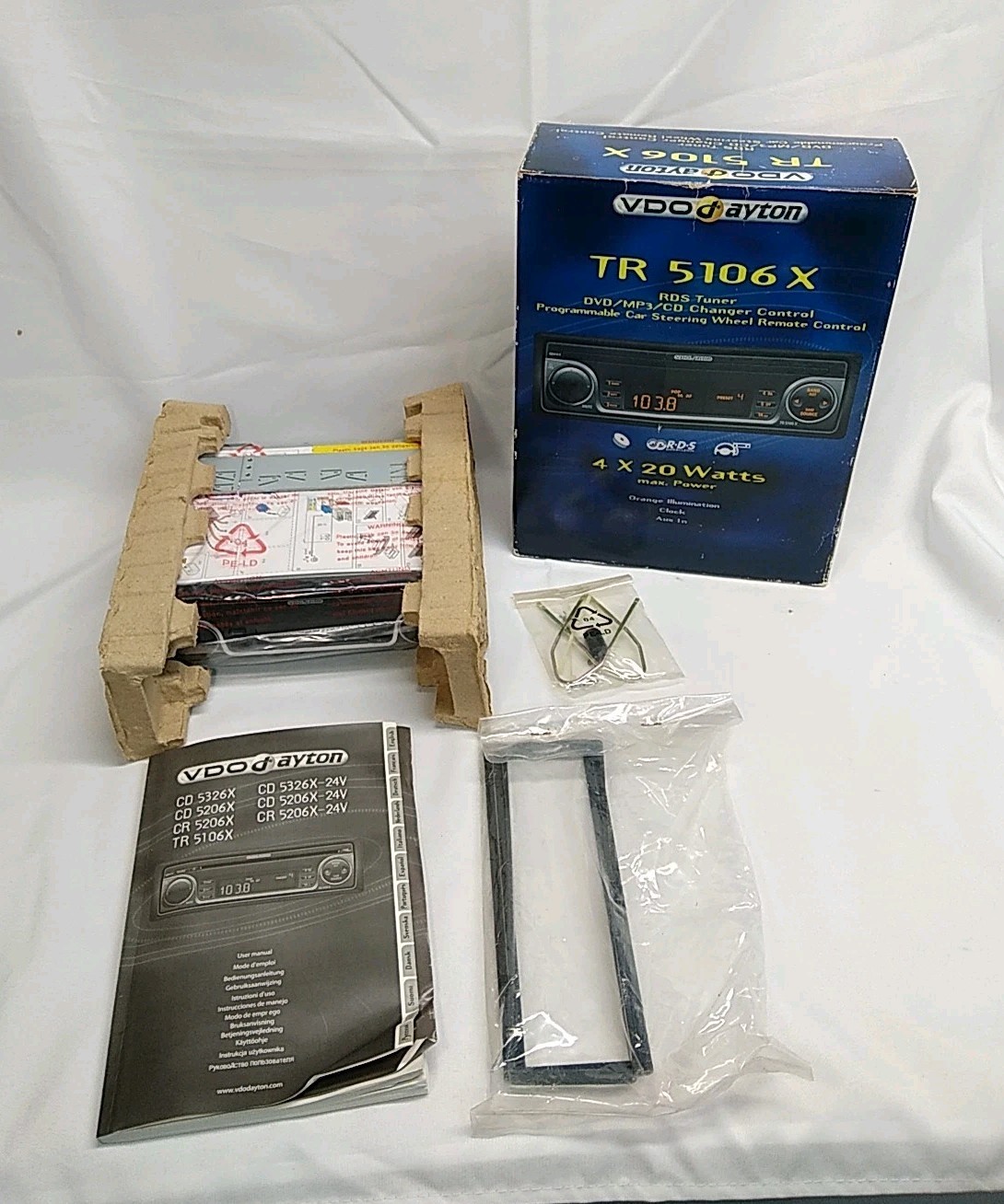 VDOdayton TR5106x radio stereo RDS Tuner DVD MP3 CD Programmable Car Truck NEW