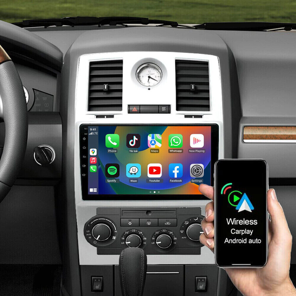 For Chrysler 300C 2005-2010 Car Radio Stereo Android 12 Carplay GPS Navi Player