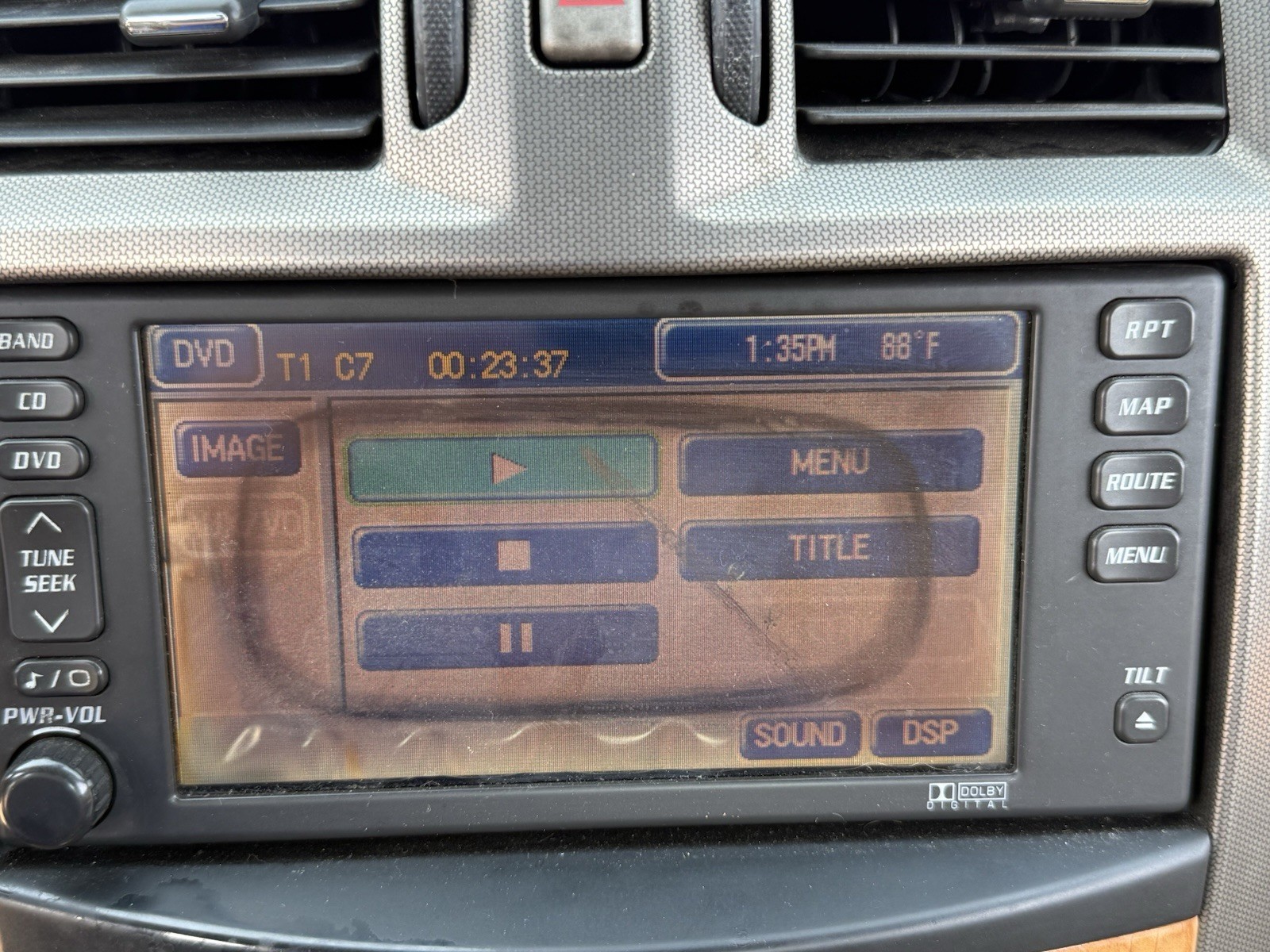 CADILLAC XLR 04-09 OEM AM-FM RADIO CD NAVIGATIONS DISPLAY, P # 15852294