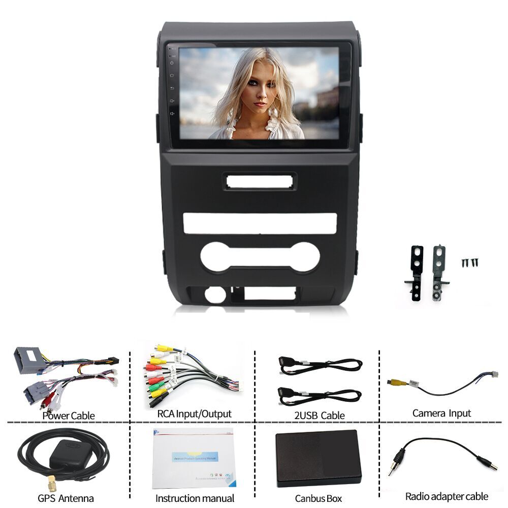 9″ Stereo CarPlay 6+128G for Ford F-150 F150 2009-2014 GPS Radio Navigation WiFi