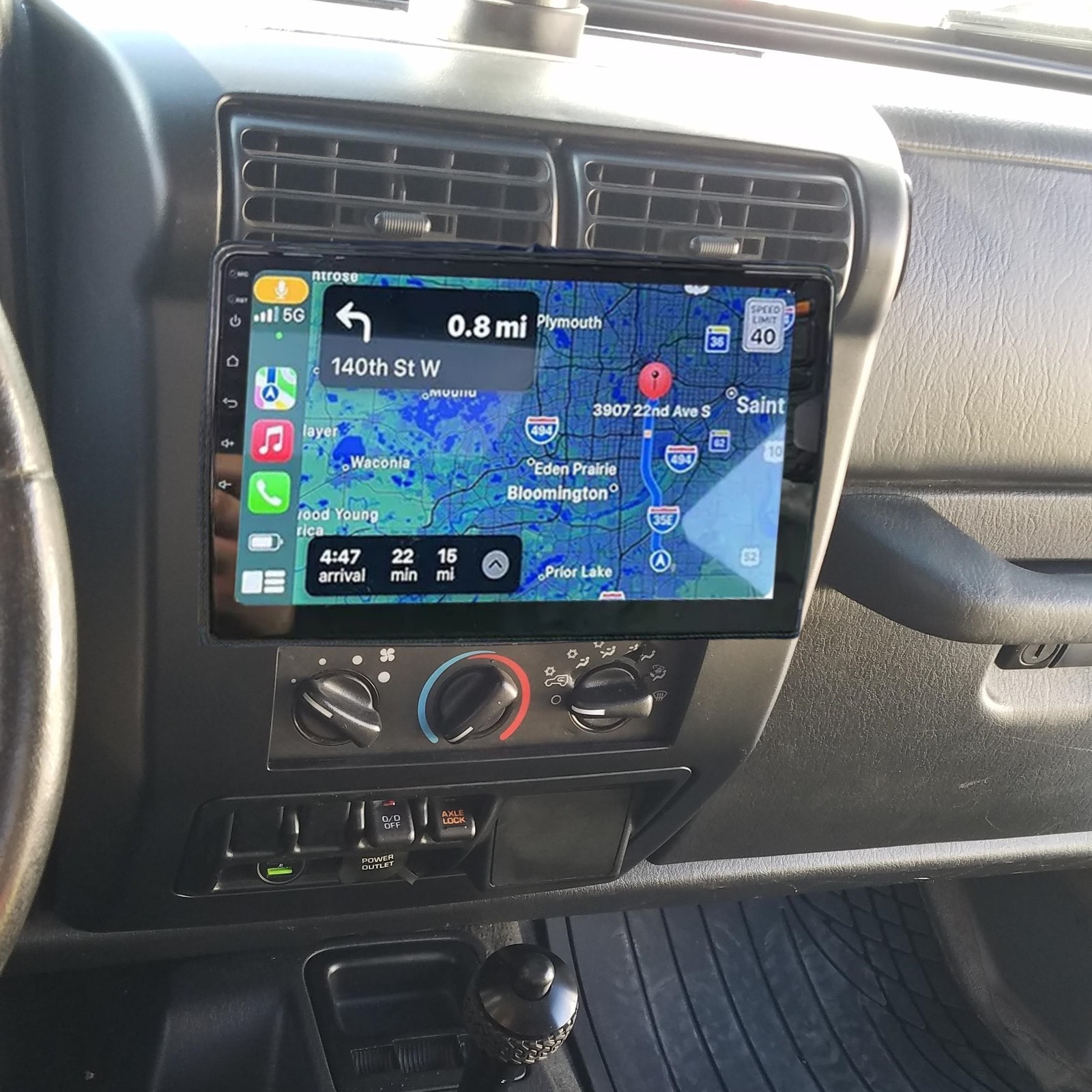 For 2003-2006 Jeep Wrangler CarPlay Android 13 Car Radio Stereo RDS DSP