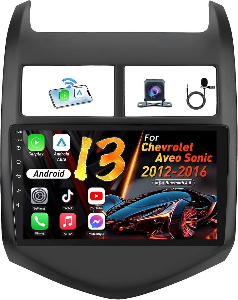 Jingelsye 9″ Chevy Sonic Aveo [2012 – 2013] Android 13 Car Stereo