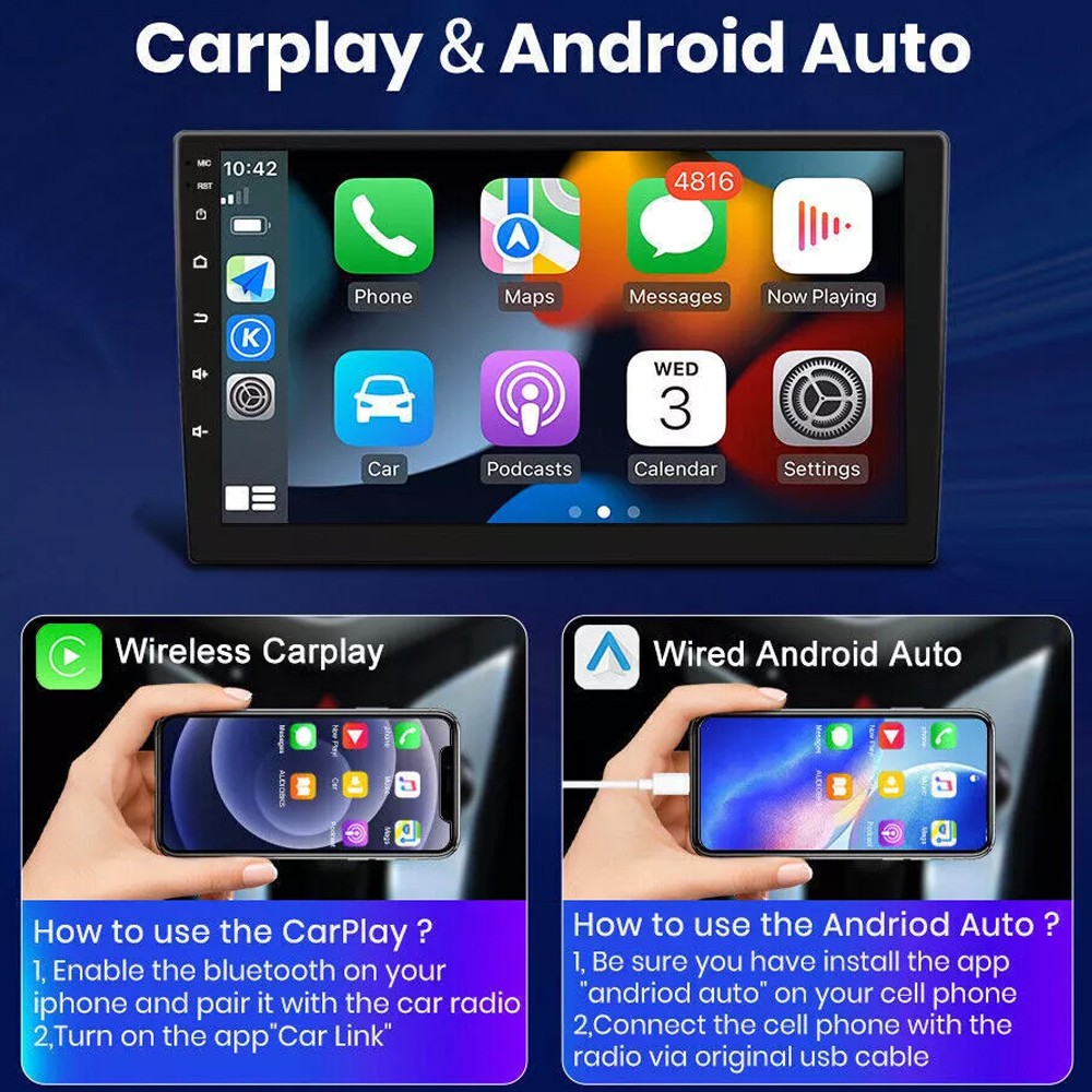 For 2007-2013 Acura MDX Apple Carplay Android 14 Car Stereo Radio GPS Navi 4+64G