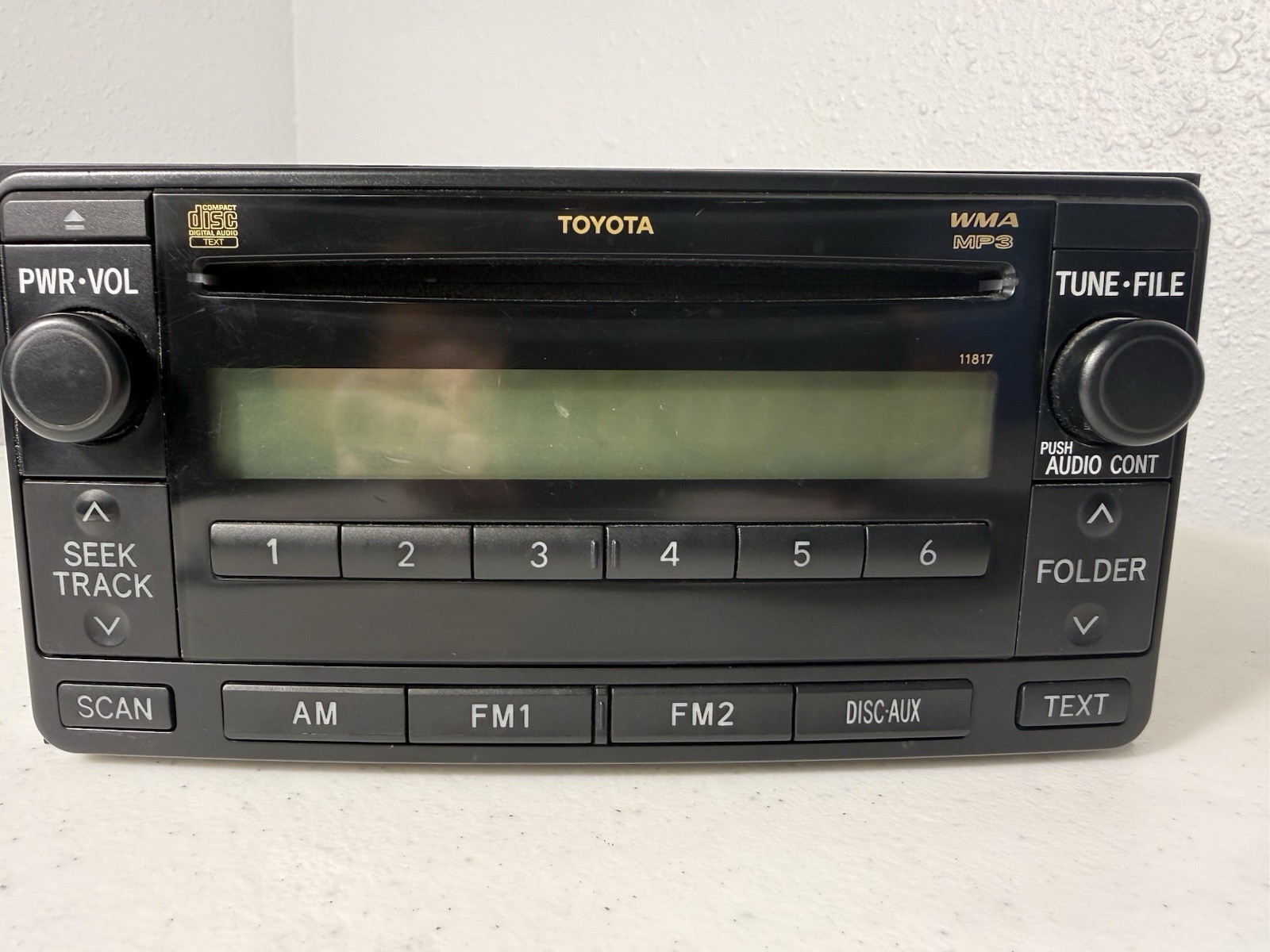 OEM Toyota AM FM CD MP3 WMA Radio Stereo Head Unit 86120-35400 Parts Repair