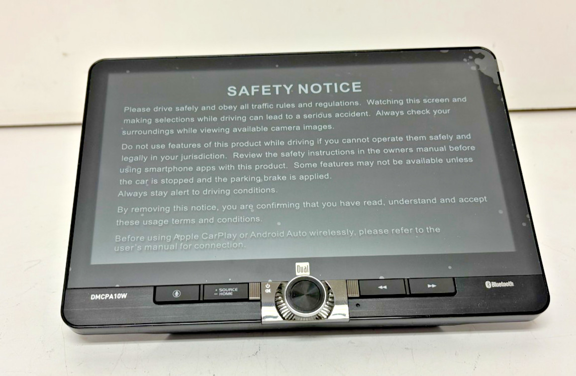 Dual Electronics DMCPA10W 10.1″ Touch Screen 240-Watt CarPlay/Android Receiver