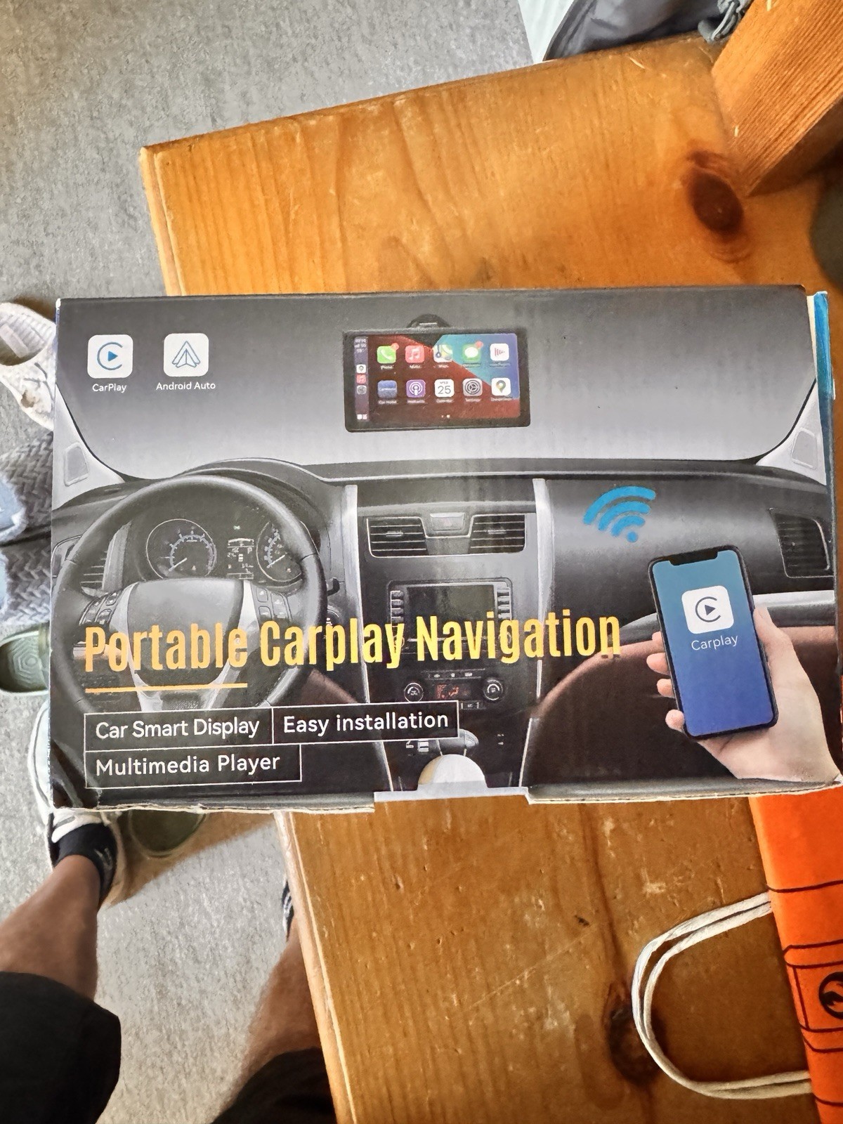 7″ HD Portable Touch Screen Wireless Apple Carplay Android Auto Car Radio Player
