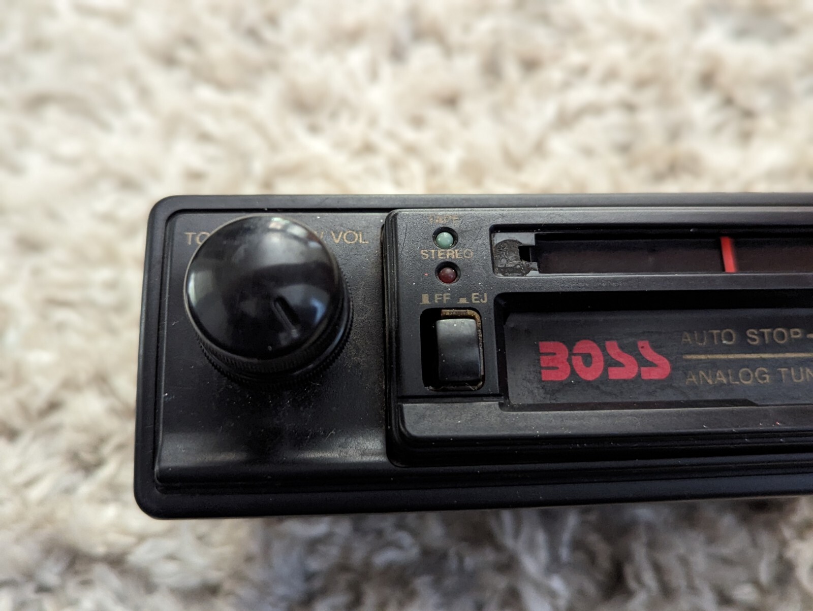 RARE Vintage Boss Audio Stereo Cassette Player Model CD Aux In Car AVA-90