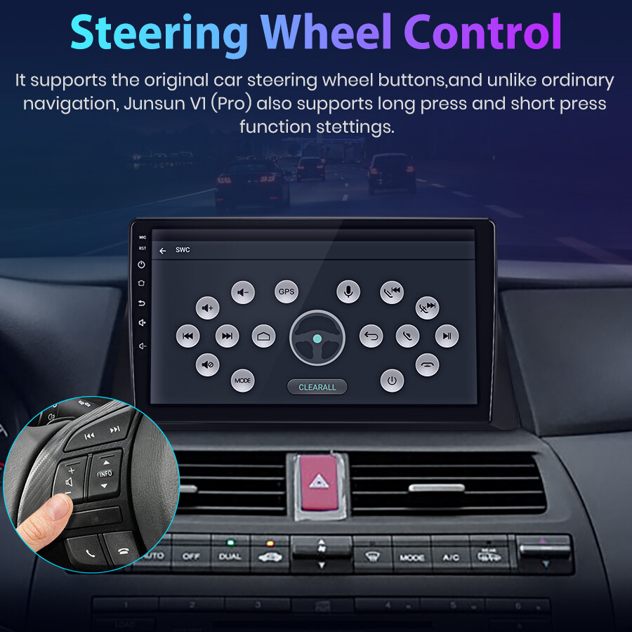 8Core 4G+64GB Android 12 Carplay Car Radio For 2008-2013 Honda Accord 8 GPS Navi