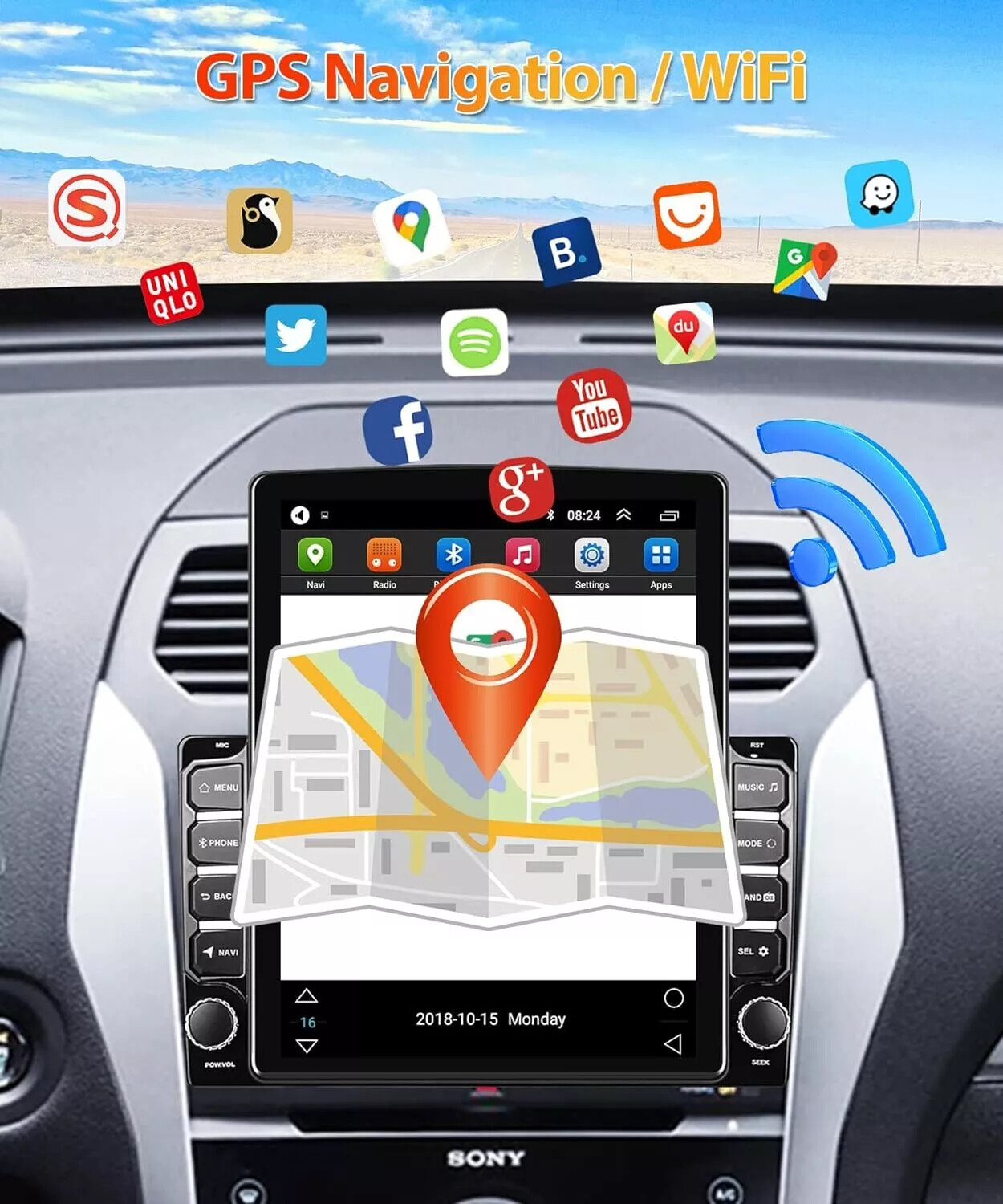 Android 15 Carplay Car Radio Stereo GPS FM For Nissan Frontier/Xterra 2009-14