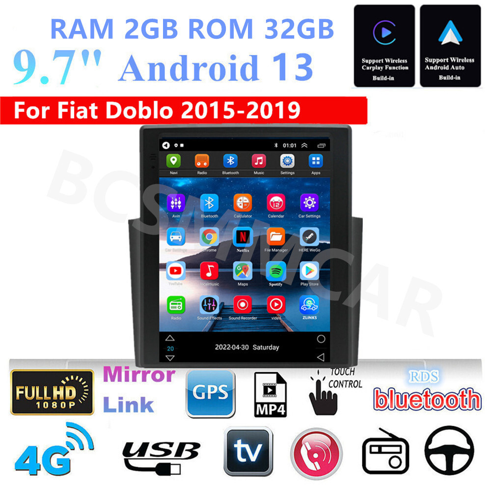 Bluetooth Car Stereo Radio MP5 Player Touch Screen FM WiFi GPS Navi Mirror Link