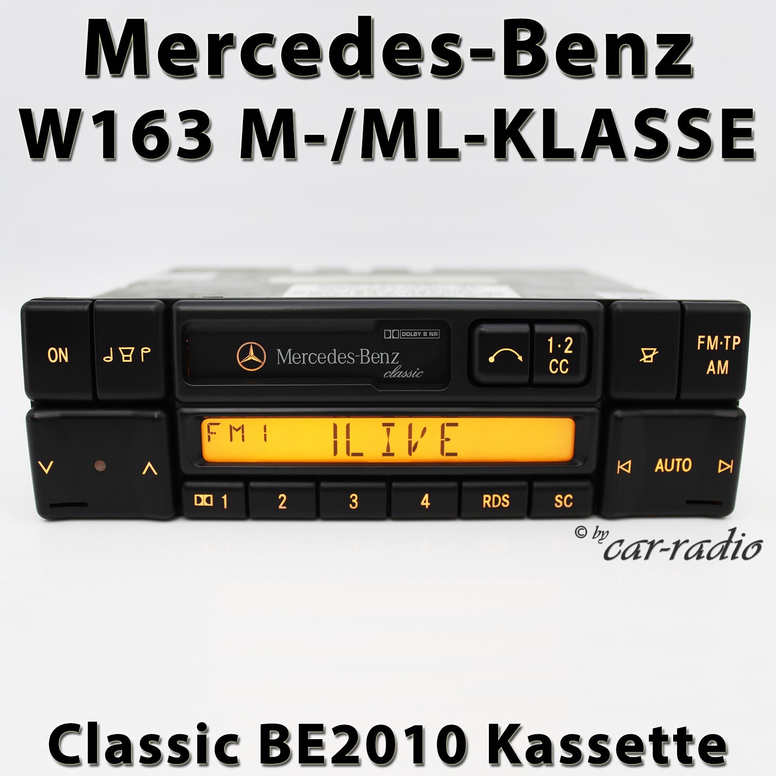 Genuine Mercedes W163 Radio Classic BE2010 Becker Cassette Radio M ML Class CC