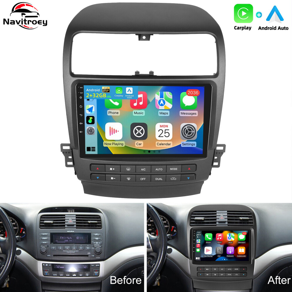 For Acura TSX 2004-2008 Android 13 Apple Carplay Car Radio Stereo GPS Navi 2+32G
