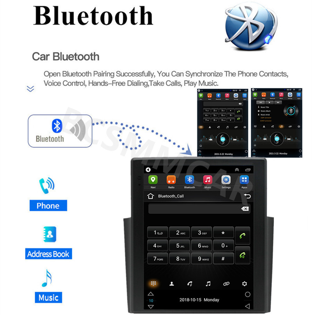 Bluetooth Car Stereo Radio MP5 Player Touch Screen FM WiFi GPS Navi Mirror Link