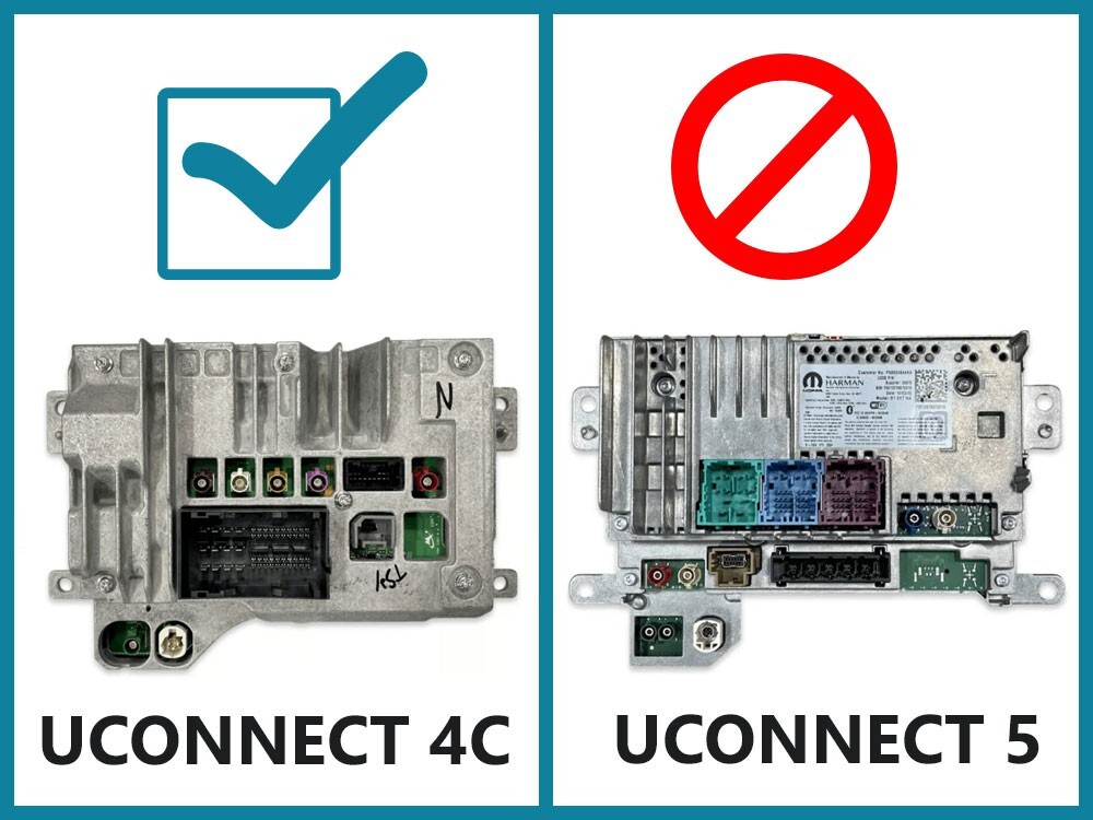 19-23 RAM 8.4″ UAV UCONNECT 4C RADIO INTEGRATION PROGRAMMER+SECURITY BYPAS CABLE