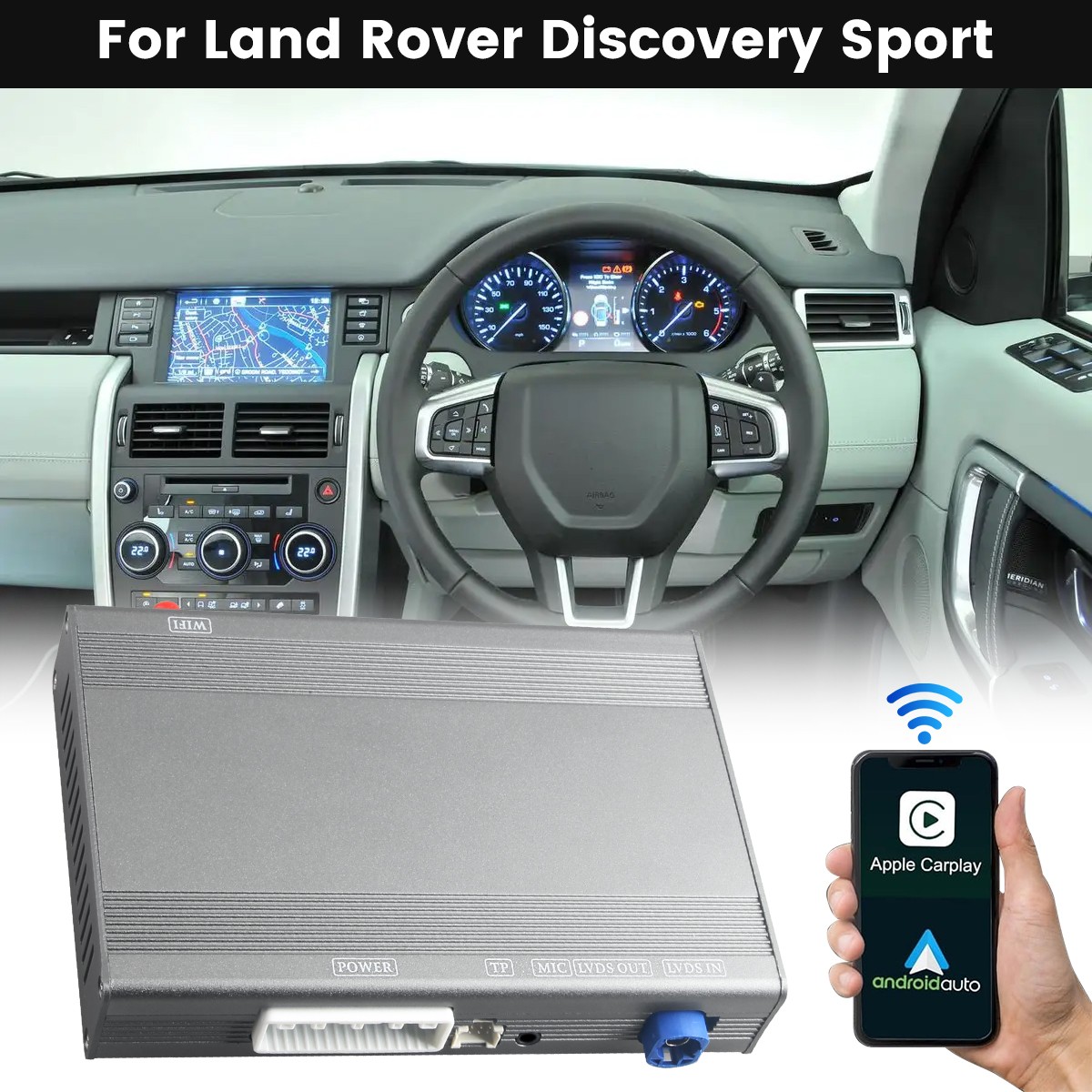 Wireless CarPlay Android Auto Fit for Jaguar Land Rover With Harman/Bosch System