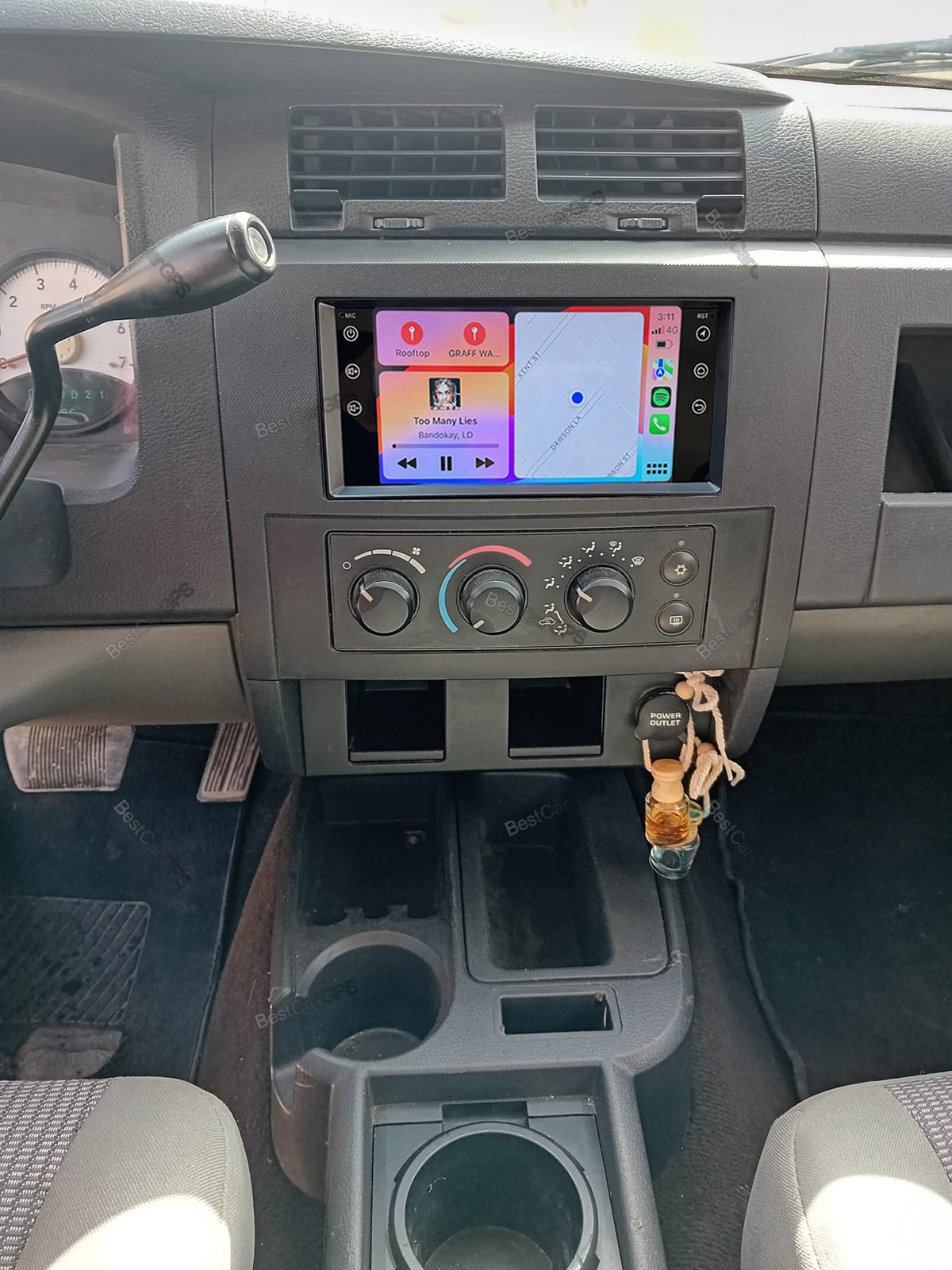 For 2008-2011 Dodge Dakota In Dash Radio Rotated Android 15 Stereo CarPlay GPS