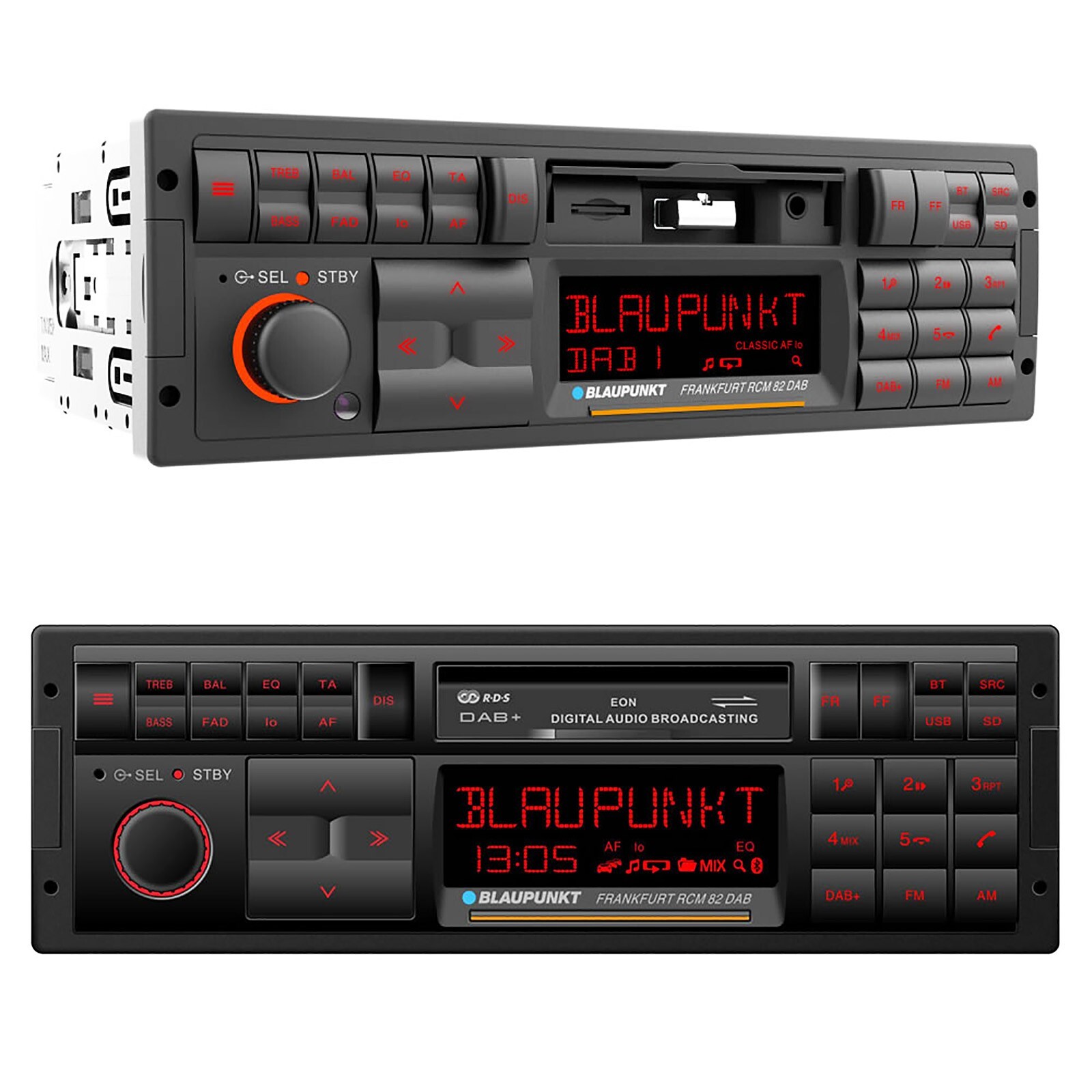 Retro Car Stereo Radio Blaupunkt Frankfurt RCM 82 DAB USB MP3 SD Bluetooth A2DP