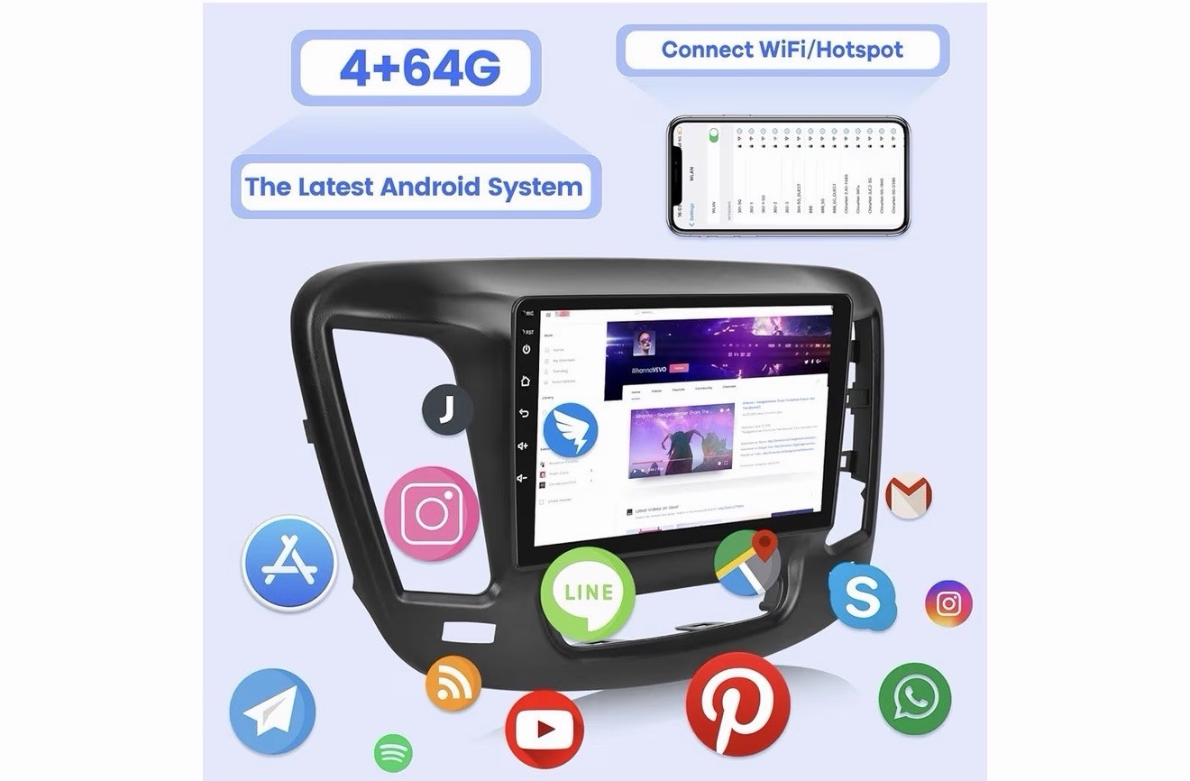Car Stereo Radio 64G For Chrysler 200 200C 2015-2019 Carplay Android 15 GPS +CAM