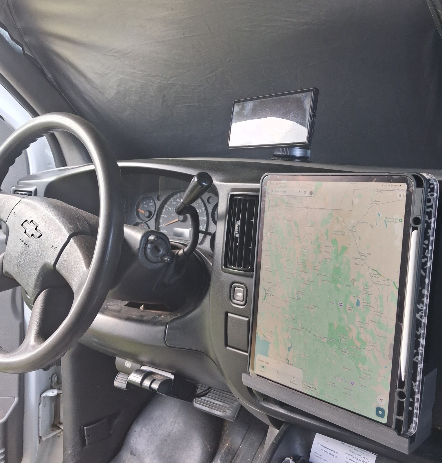 Chevy Express / GMC Savana Universal Dashboard Tablet Holder | Flush Dash Device