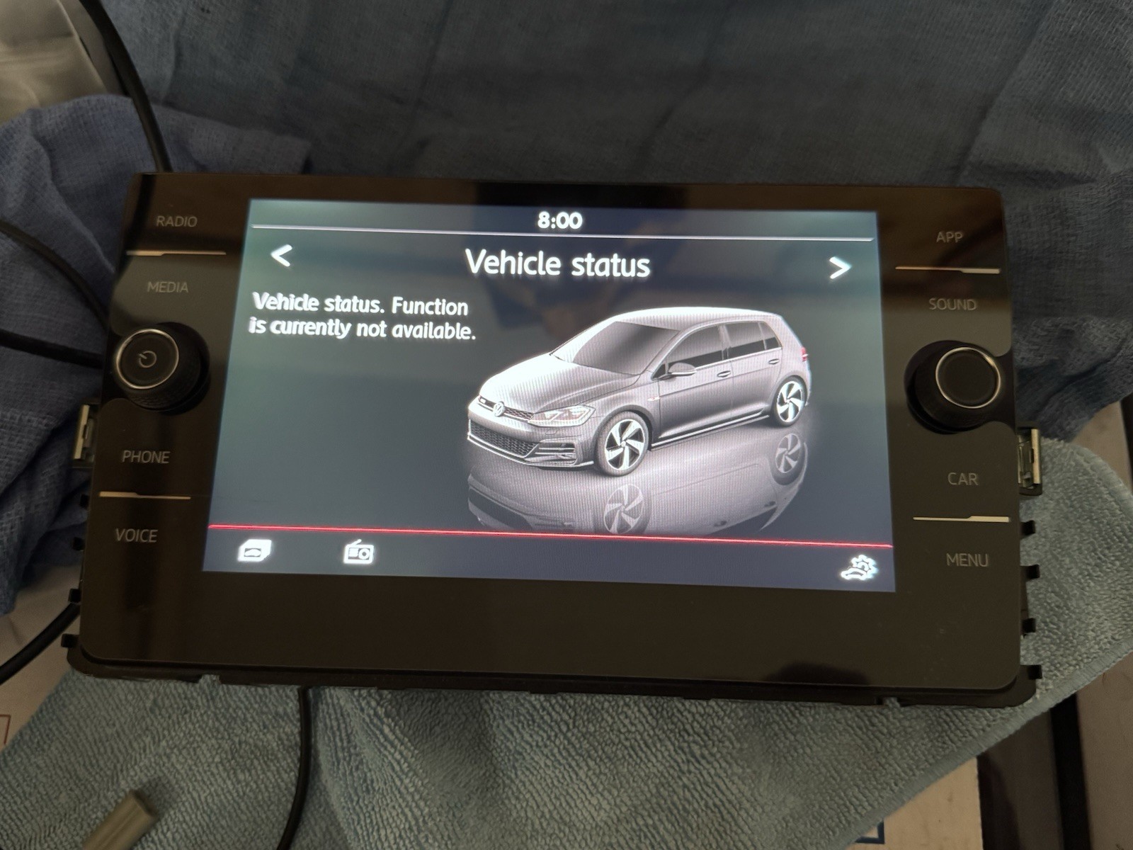 VW Golf GTI R Delphi MIB2 Radio Receiver Cd Player 8″ Unlocked CarPlay MK7 MK7.5